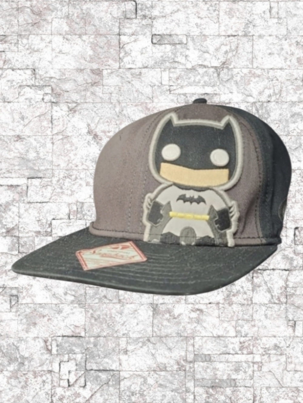 POP! HEROES Batman Cap Gray And Black with Embroidered Batman Design